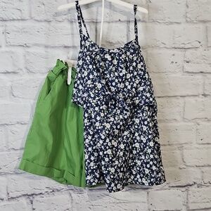 Summer Tank Top And Shorts Outfit